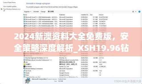2024新澳资料大全免费版,安全策略深度解析_XSH19.96钻石版