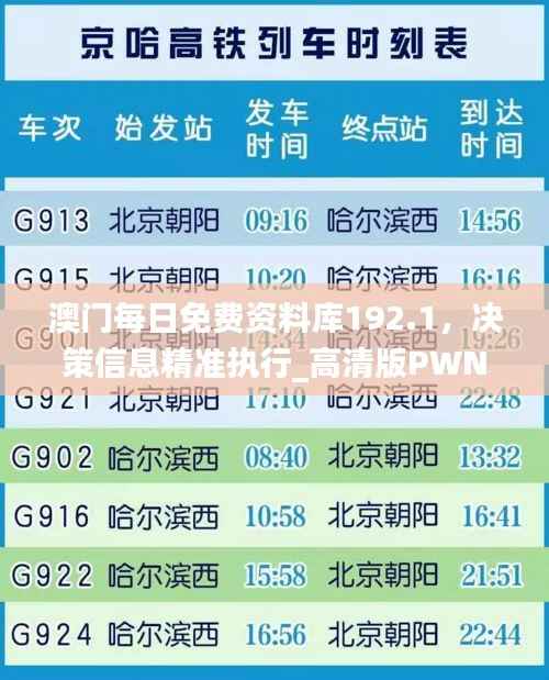 澳门每日免费资料库192.1,决策信息精准执行_高清版PWN347.11