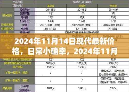 2024年11月14日现代最新价格,开启温馨购物之旅的日常小确幸
