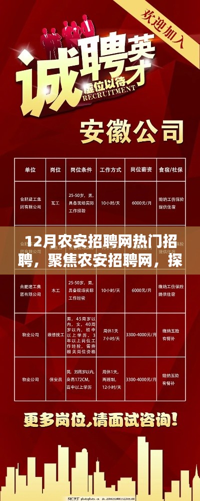 农安招聘网热门职位趋势解析,聚焦十二月招聘高峰