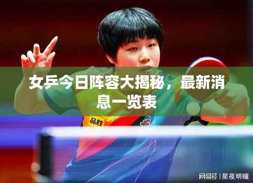 女乒今日阵容大揭秘,最新消息一览表