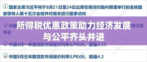 所得税优惠政策助力经济发展与公平齐头并进